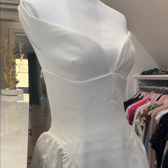 Chic White Mini Dress - Picture 3 of 7